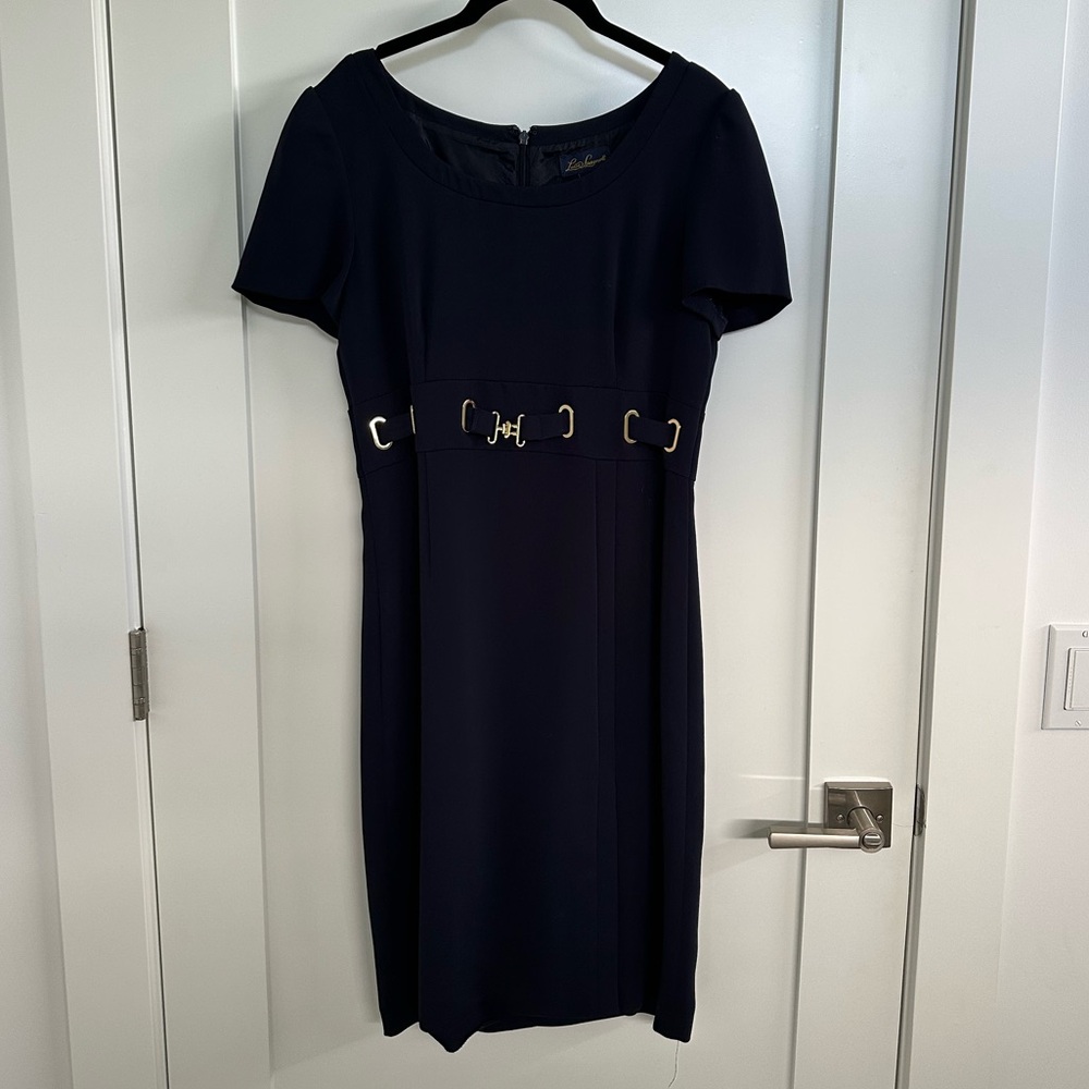 Luisa Spagnoli Navy Blue Dress